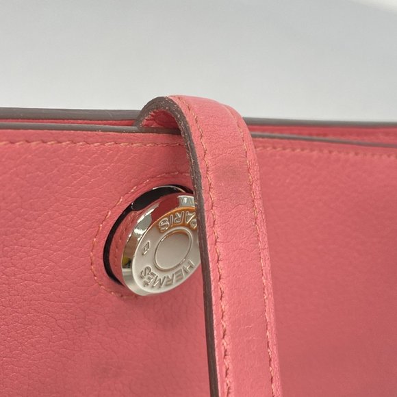 Hermes Long Wallet Dogon Evercolor Rose Azalee A Engraved Ladies - Picture 7 of 13